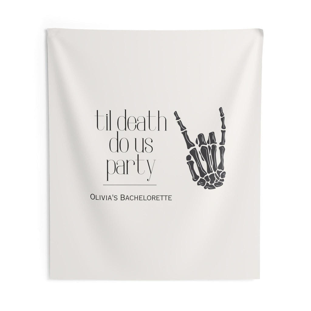 Custom 'Til Death Do Us Party Banner/Welcome Event Sign | Bachelorette, Wedding decor