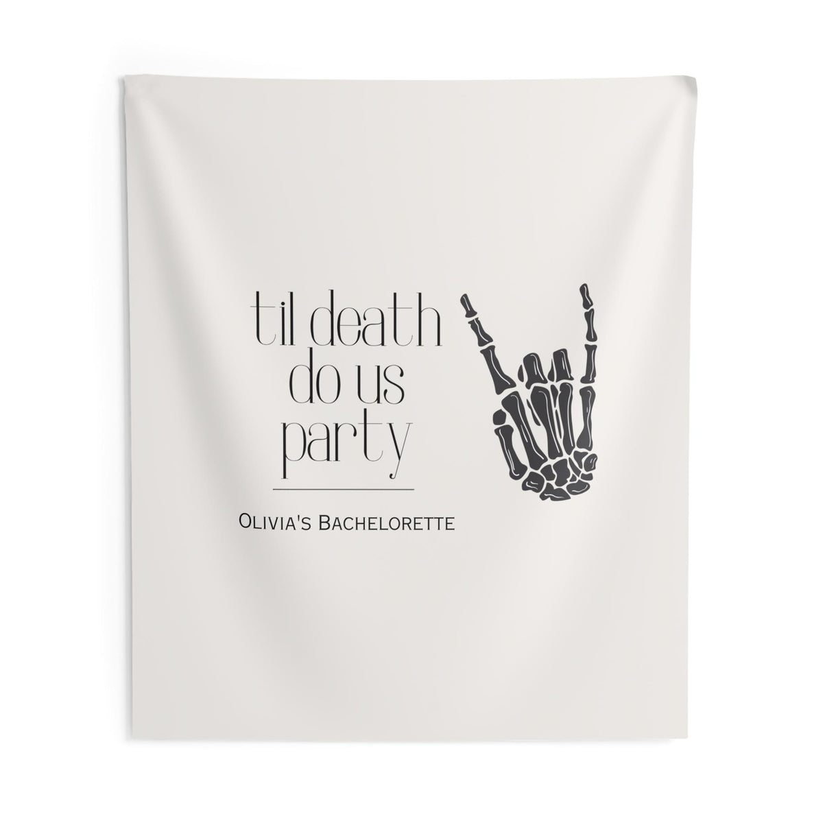 Custom 'Til Death Do Us Party Banner/Welcome Event Sign | Bachelorette, Wedding decor